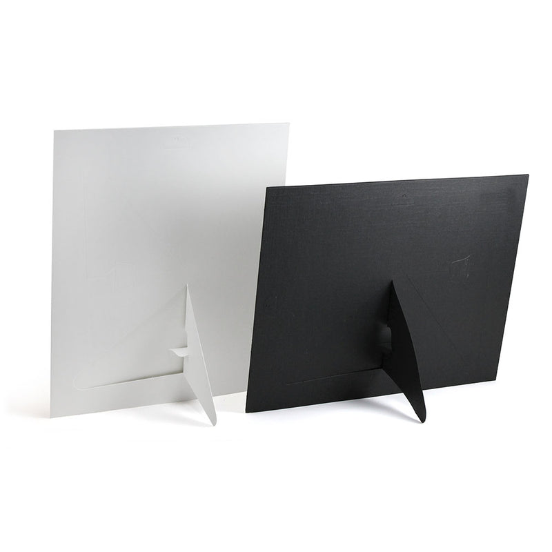 Back of frames have pop-out easels for horizontal or vertical display