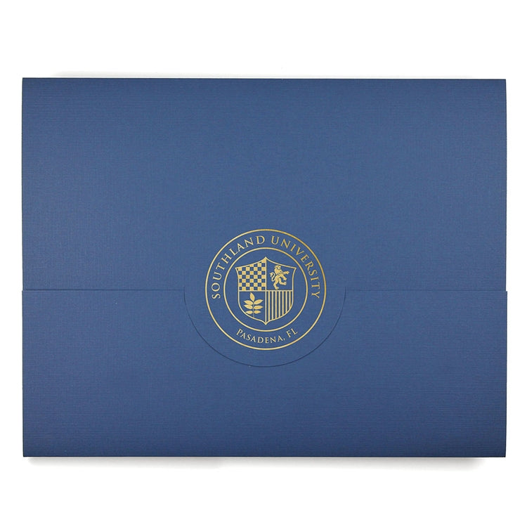 Personalized Tuck Flap Certificate Folder for 8x10 or 8.5x11