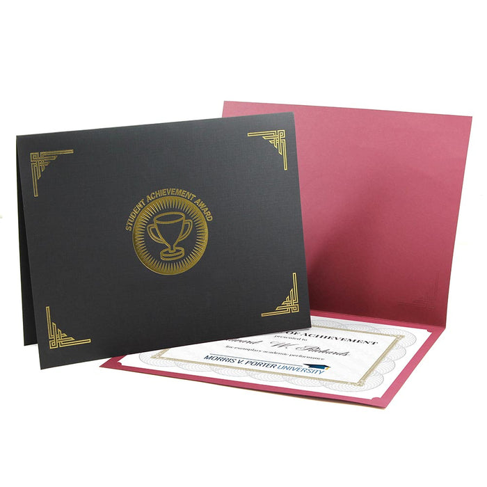 Personalized Classic Certificate Folder for 8x10 or 8.5x11