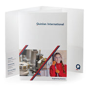 6x9 presentation folder with company logo
