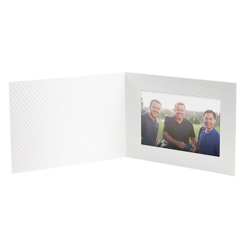 Blank Golf Dimple Photo Folder for 4x6 Horizontal Picture