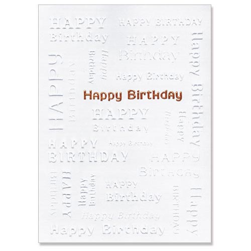 Embossed Birthday Card