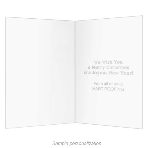Snow Covered Trees Holiday Card