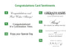 Congratulations card sentiments