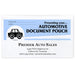 Light Blue Automotive Pouch